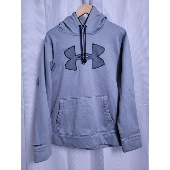 Under Armour Gray Loose Hoodie Men's LARGE - Picture 1 of 5